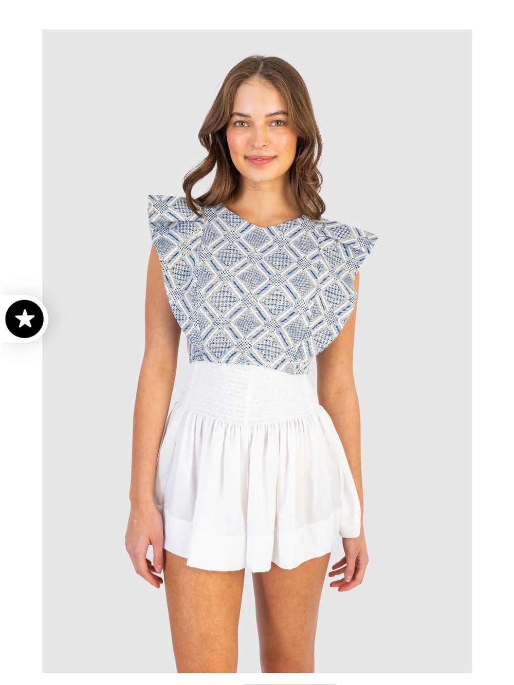 Koch Erica Skirt White Polysatin